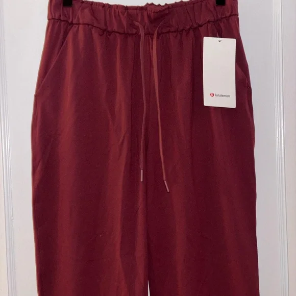 ✨NWT Lululemon Stretch High-Rise Pant 7/8 Length in Red Merlot - Picture 5 of 14